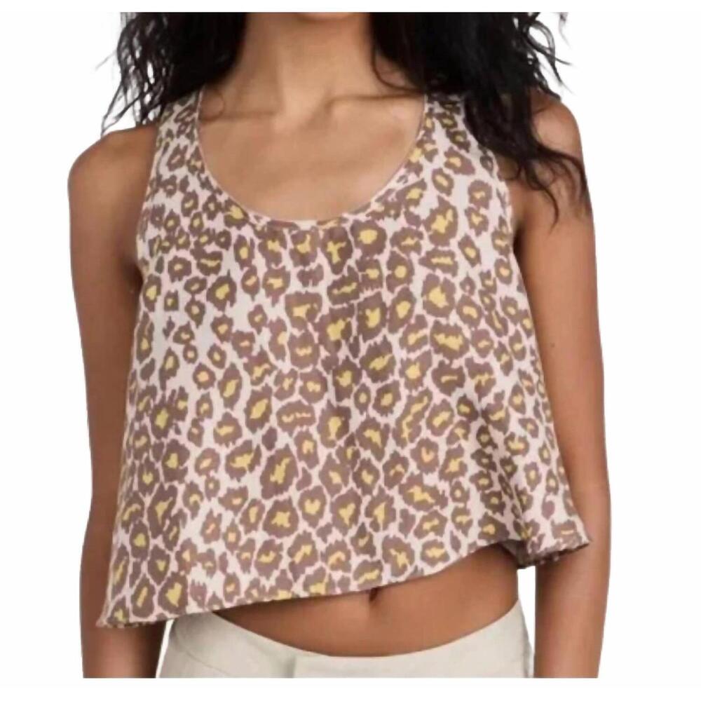 NEW RAQUEL ALLEGRA hannay tank top in leopard print